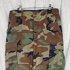 Trousers Hot Weather Woodland Camouflage Pattern size medium long
